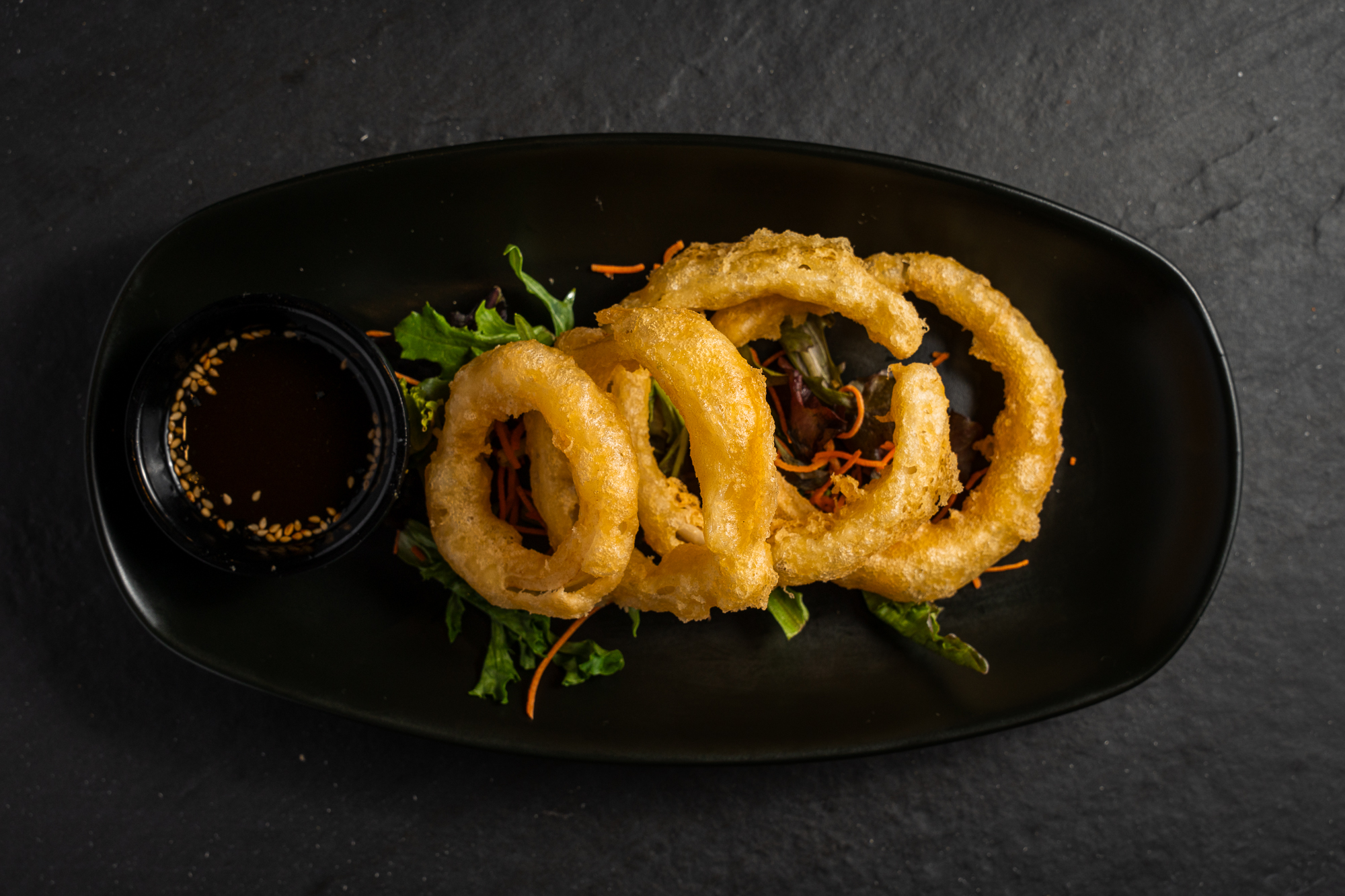 a plate of fried food