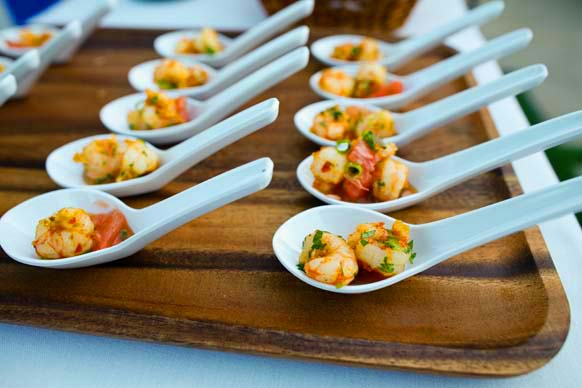 a plate of food on a table