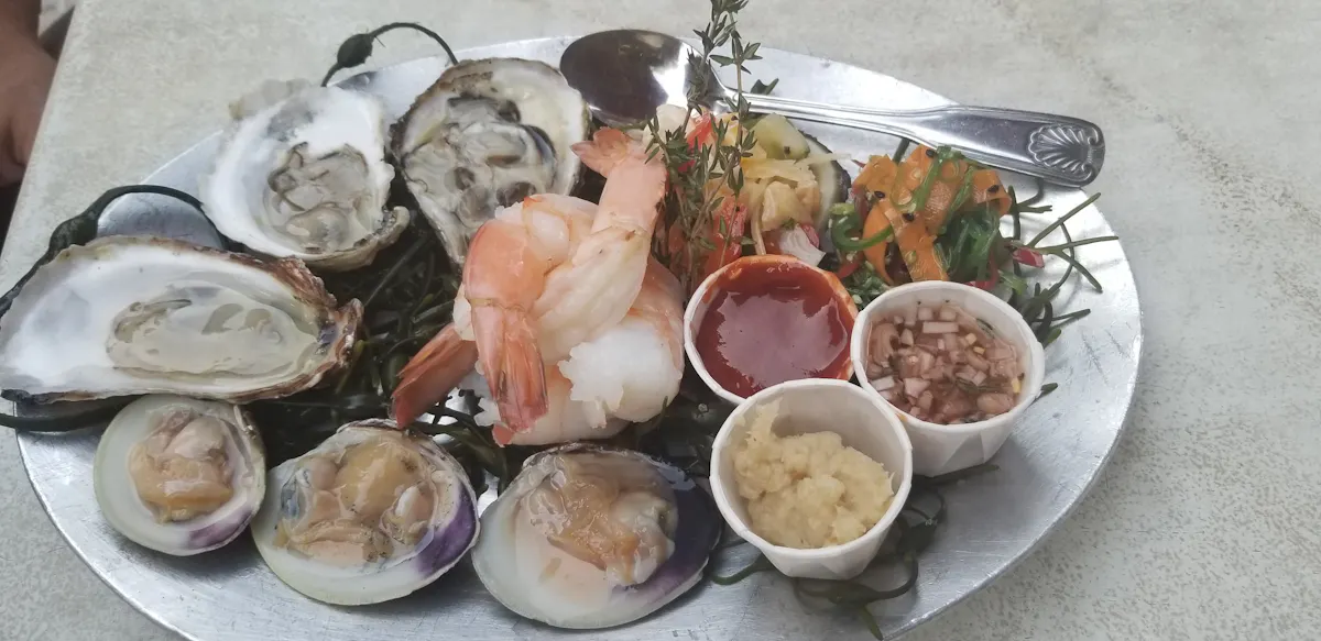 a plate of food on a table