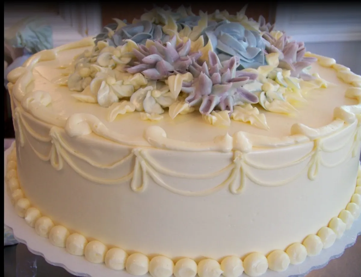 a decorated cake on a plate