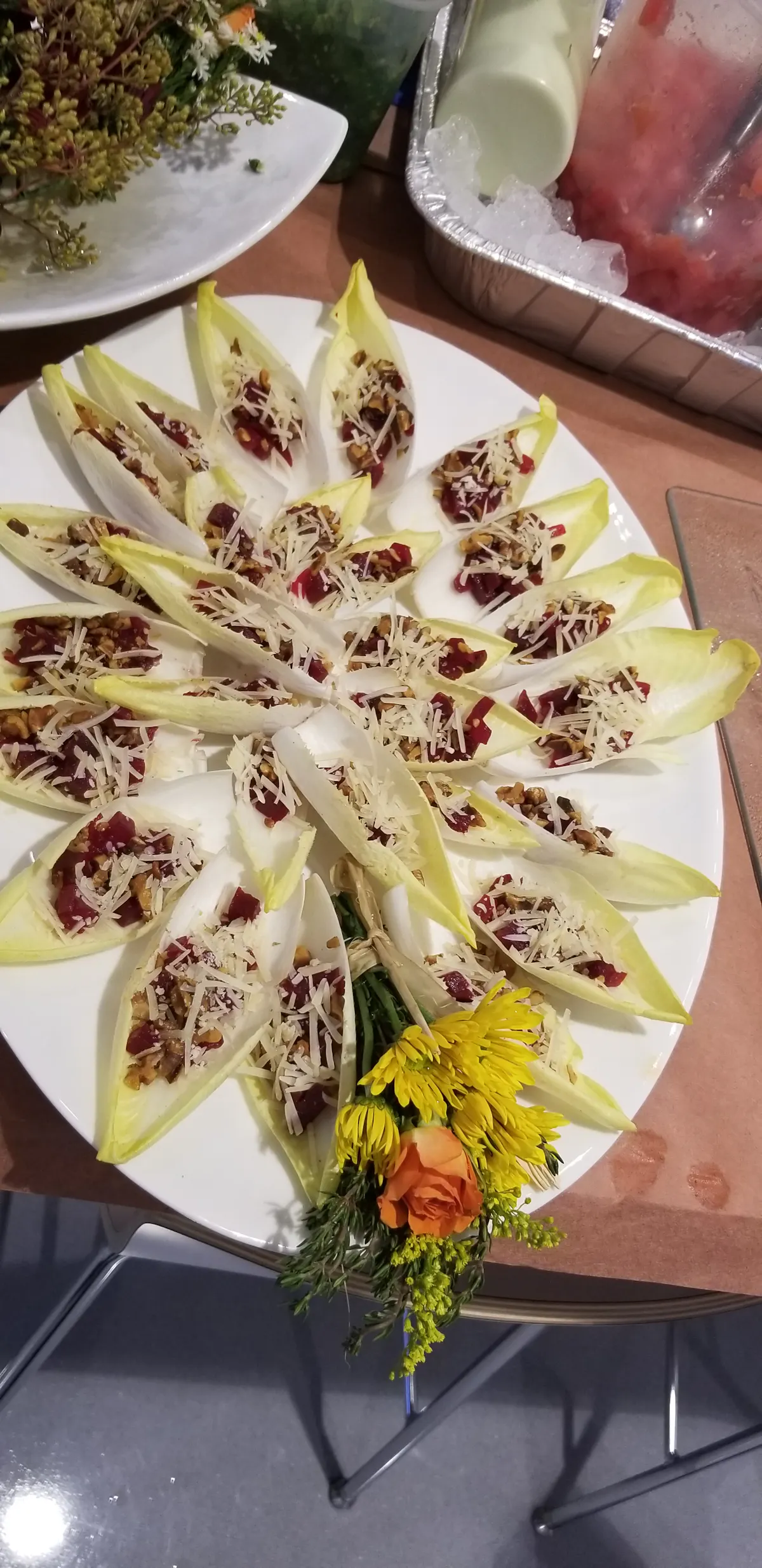 a plate of food on a table