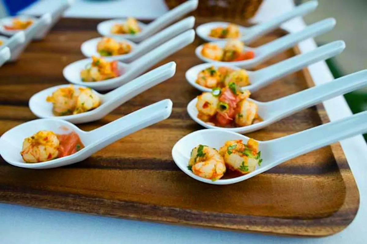 a plate of food on a table