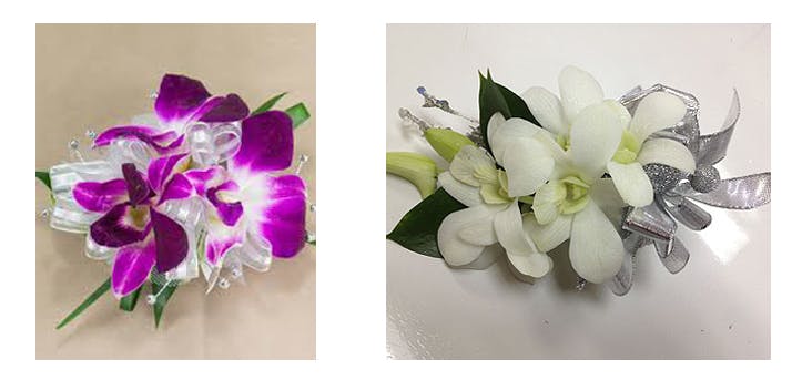 a vase filled with purple flowers