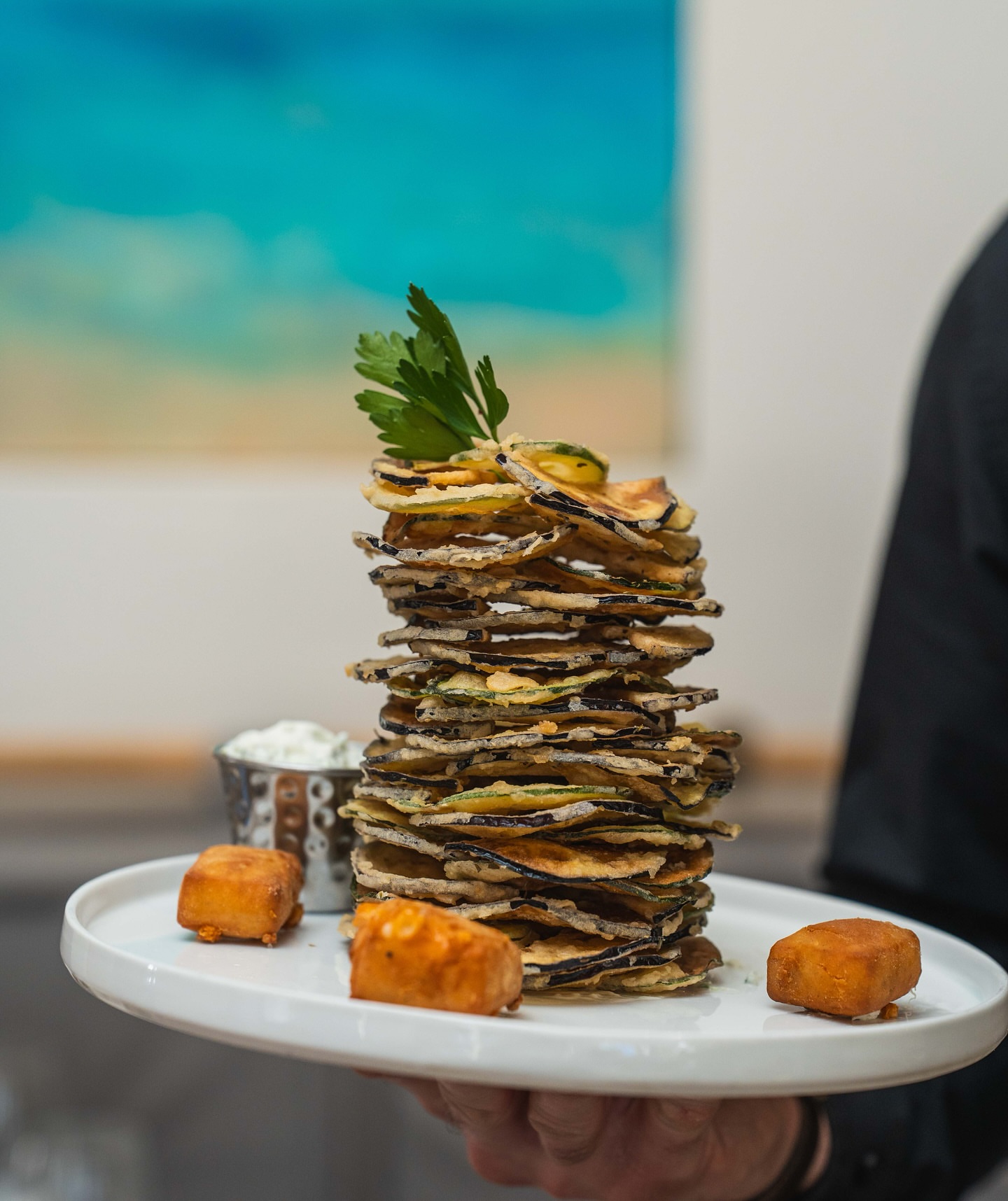 a close up of food