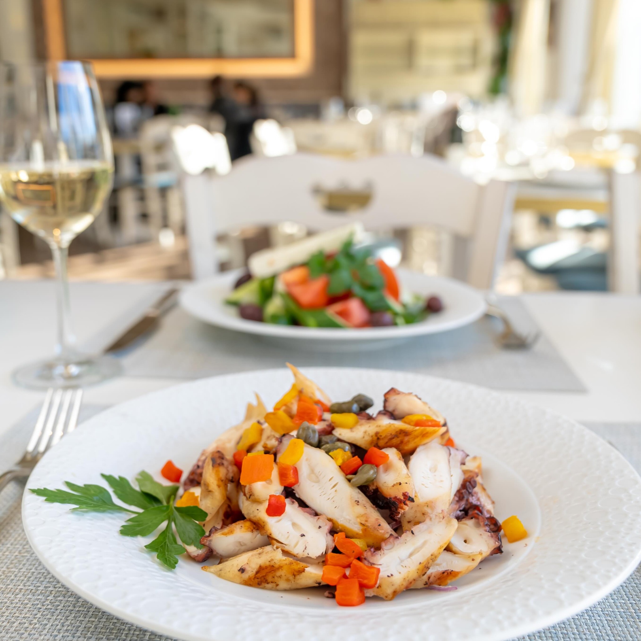 a close up of food