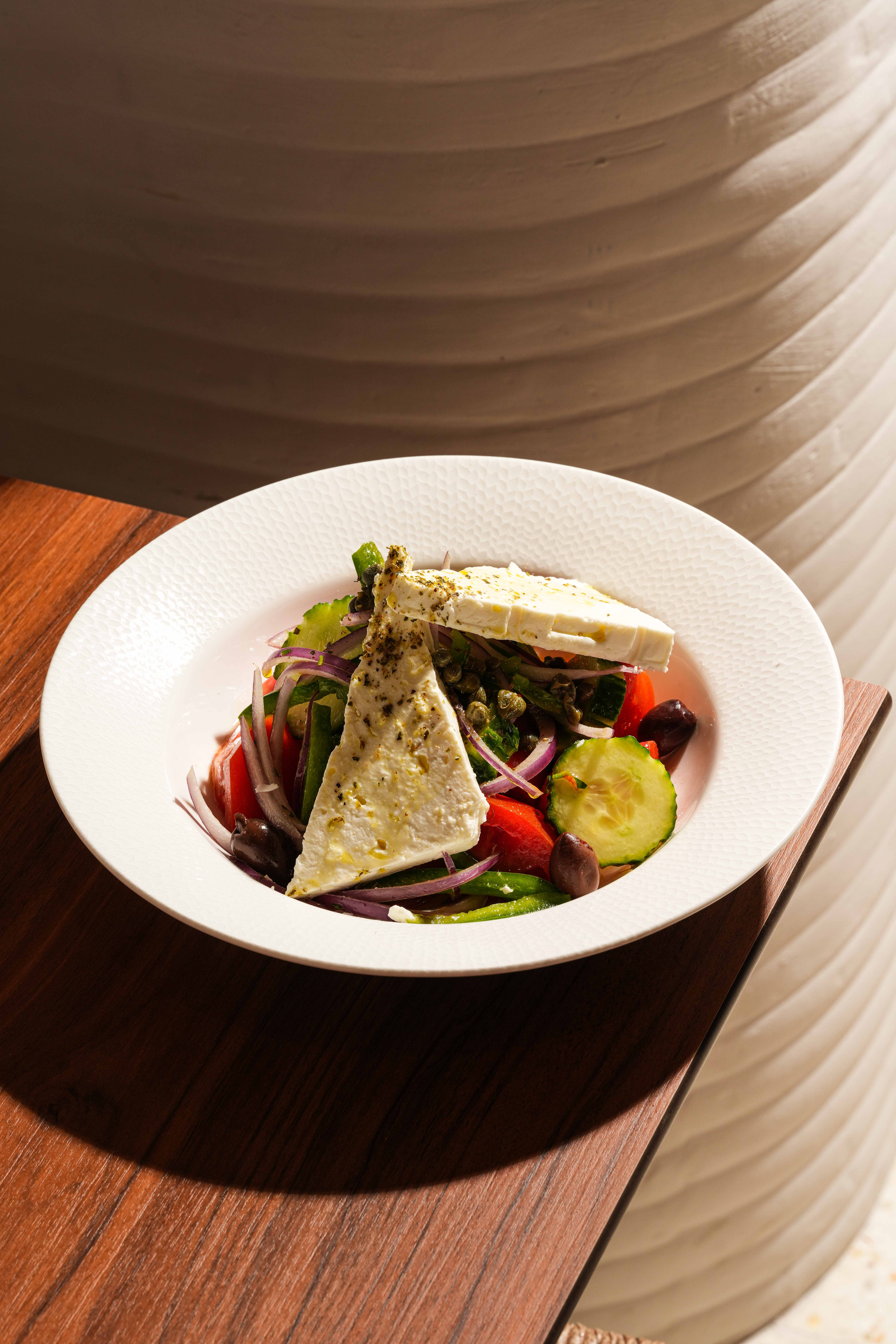 a plate of food on a table