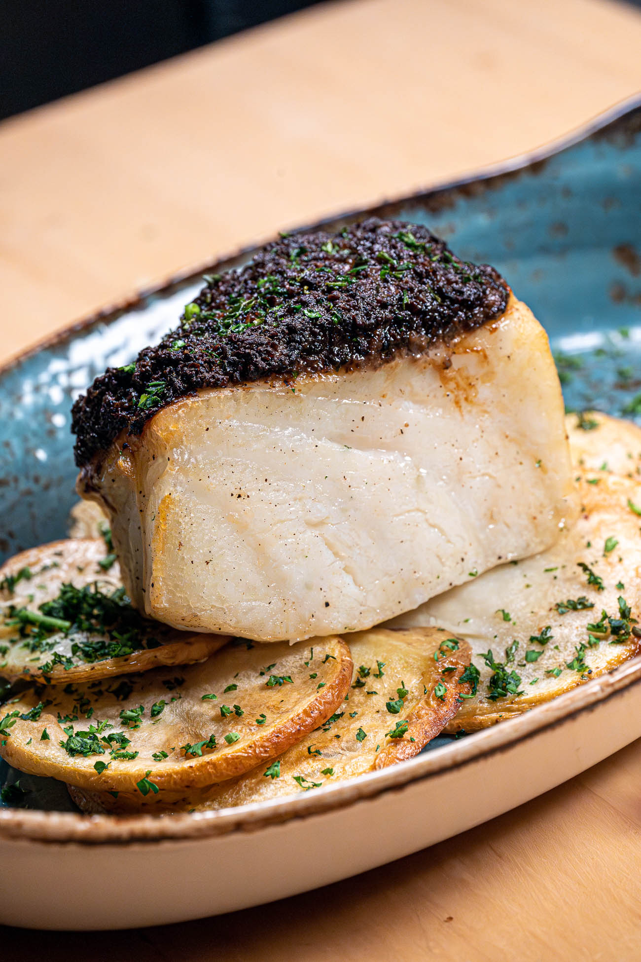 Chilean Seabass, Waterfront Seafood restaurant in Miami