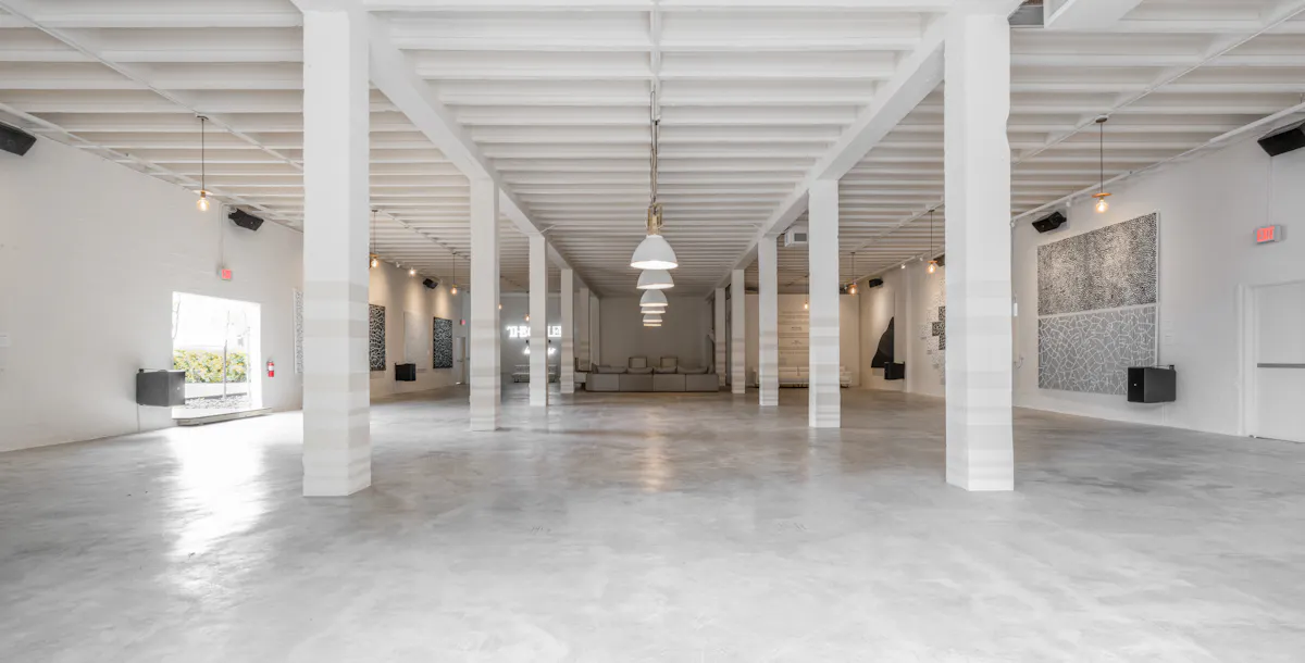 a large white building