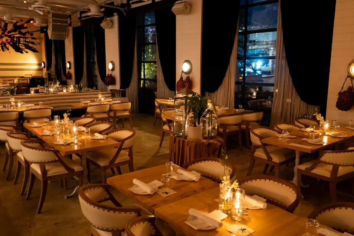 a dining room table