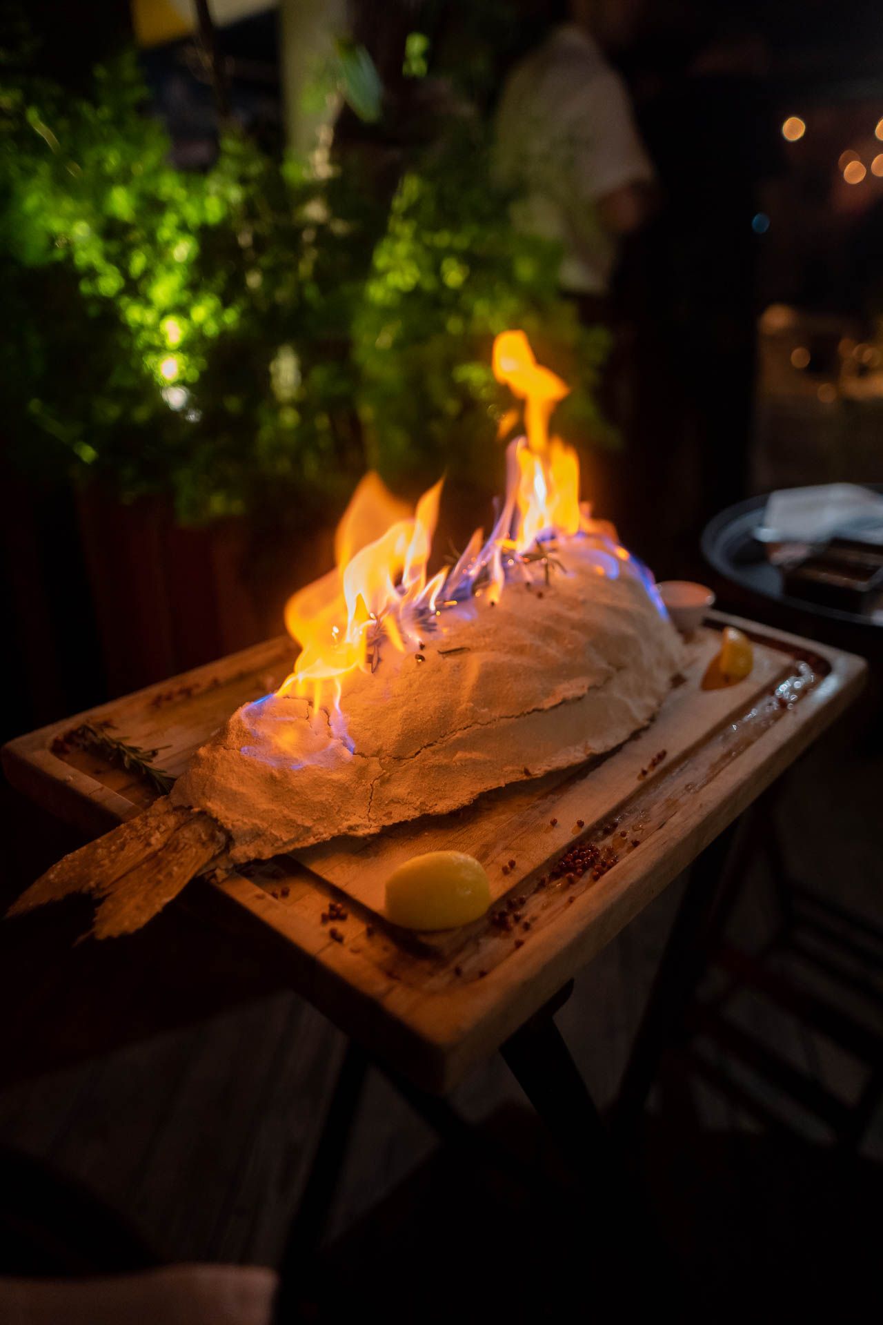 Sea Salt-Crusted Market Fish