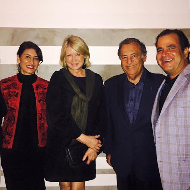 Maryam Miranda, Martha Stewart posing for a photo