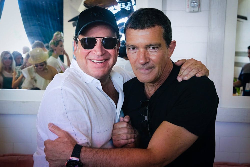 Antonio Banderas et al. posing for the camera