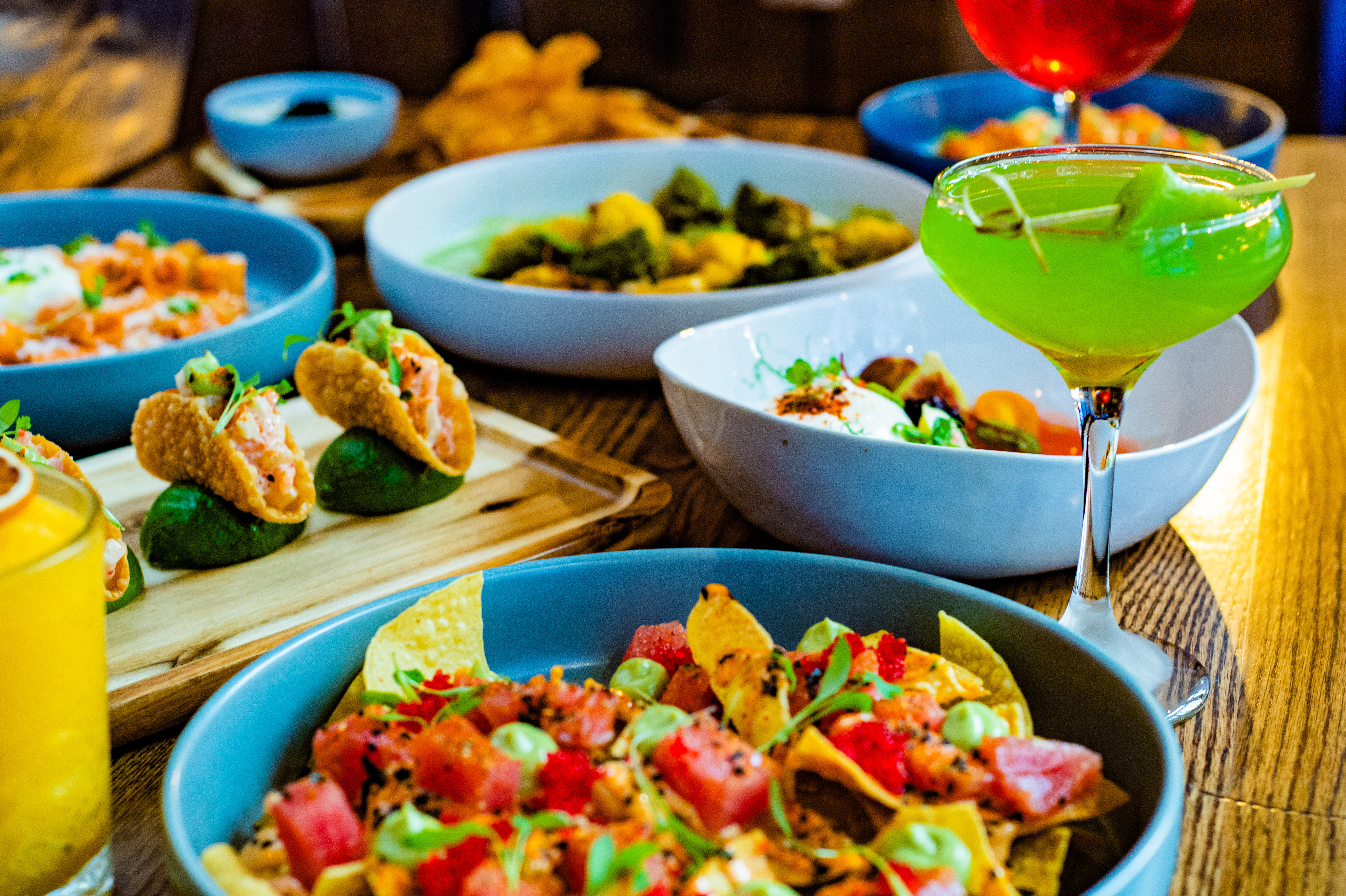 a bowl of food on a table