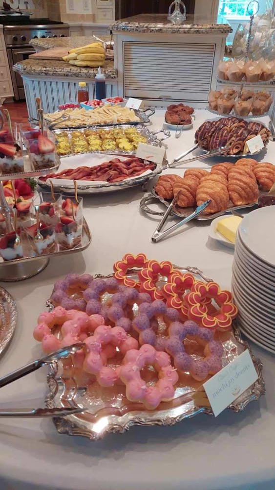 a plate of food on a table