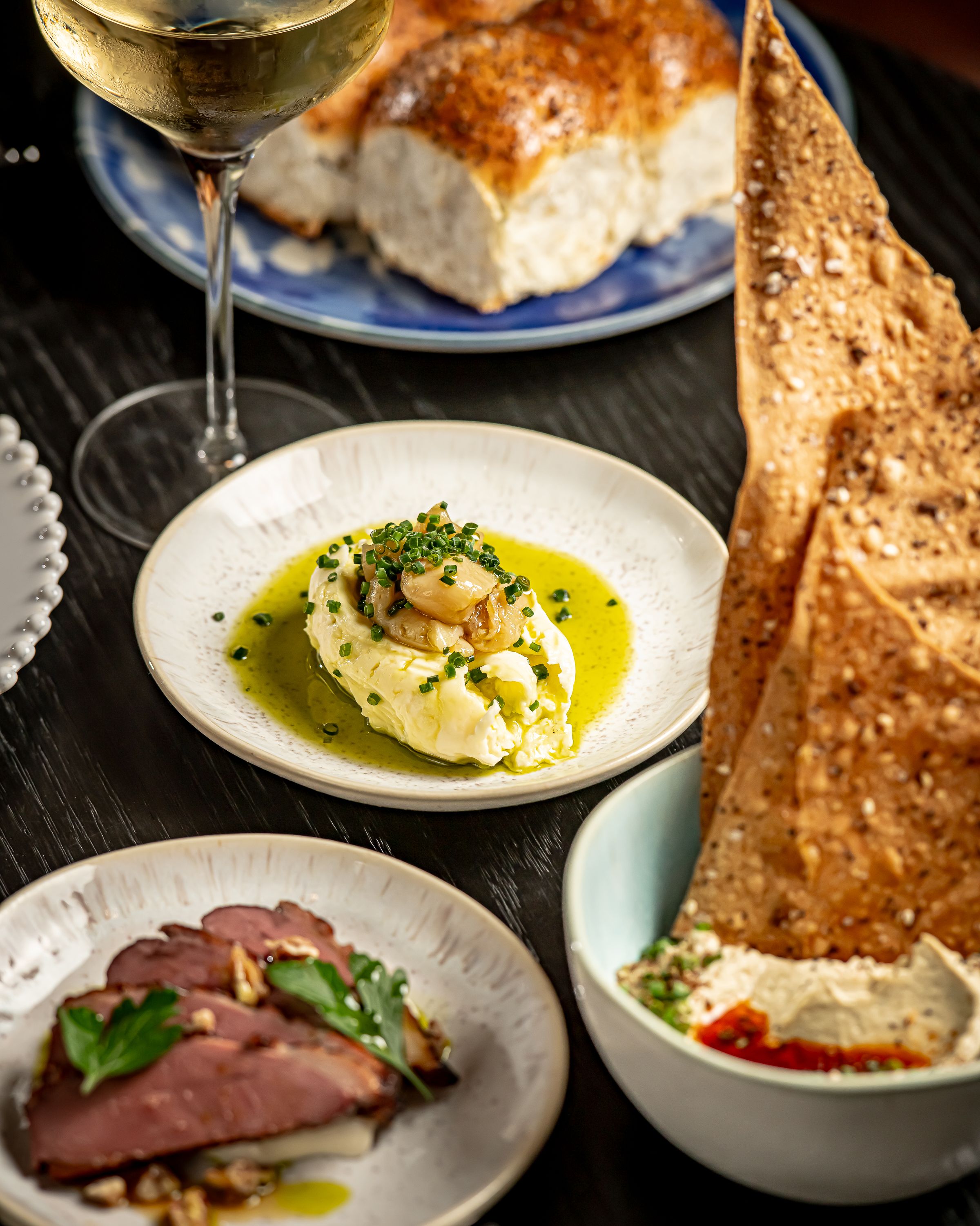 a plate of food on a table