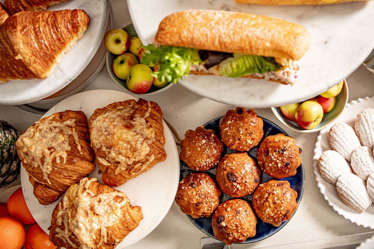 a bunch of food on a plate