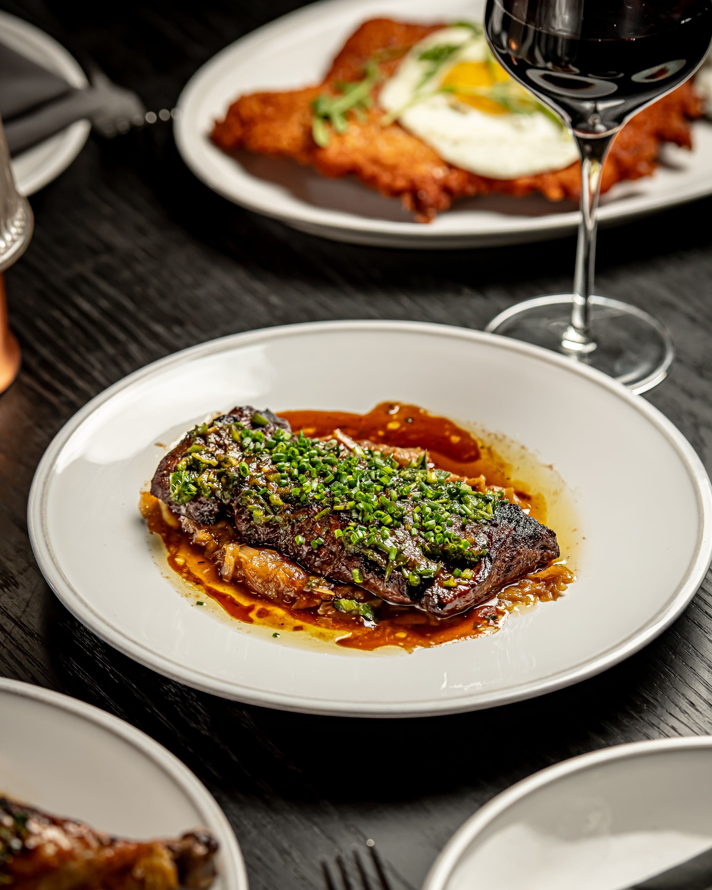 a plate of food on a table