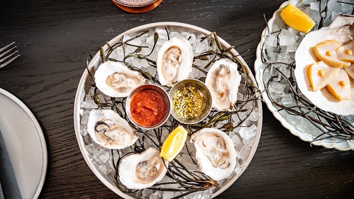 a plate of food on a table