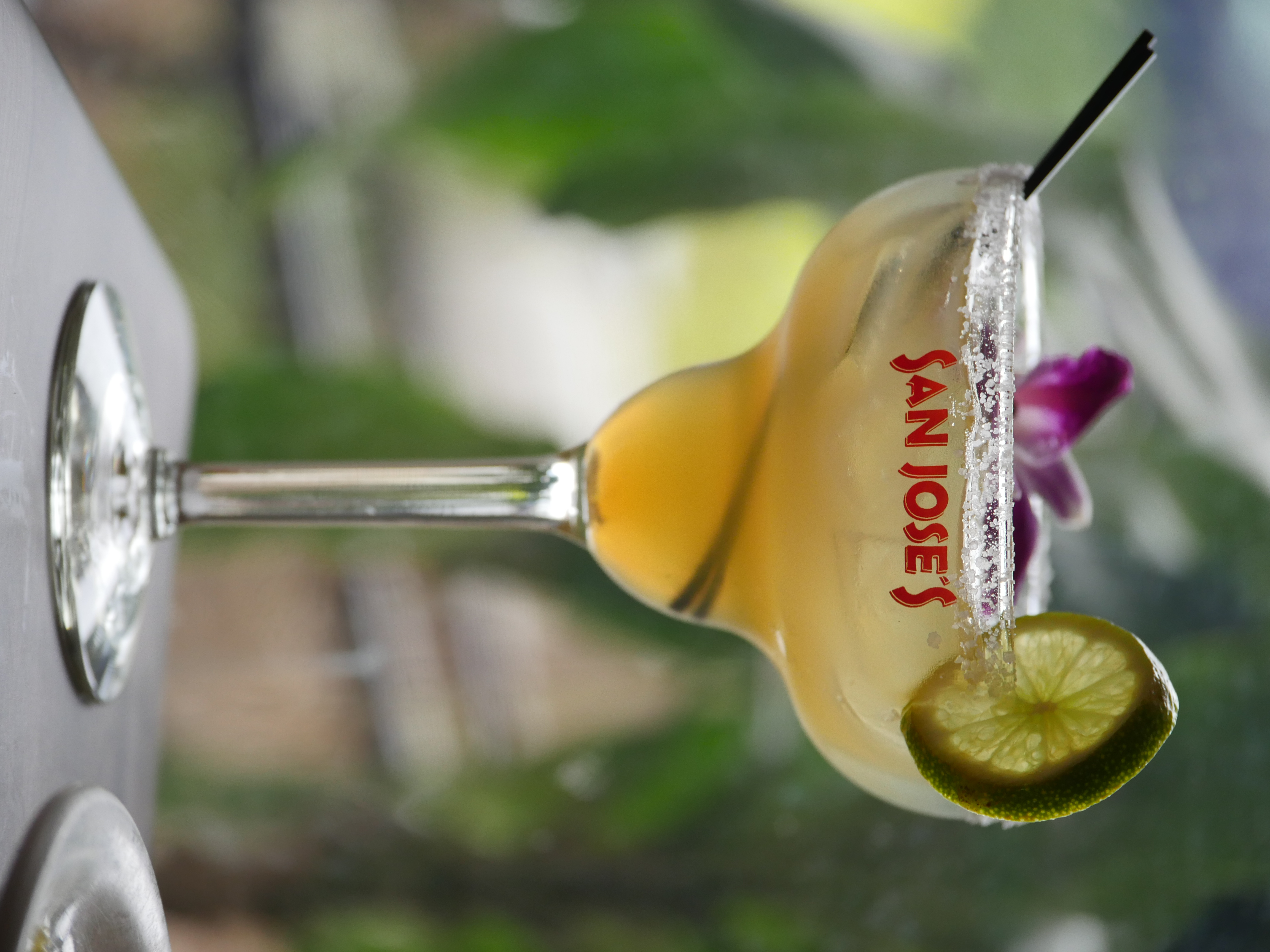 a close up of a wine glass