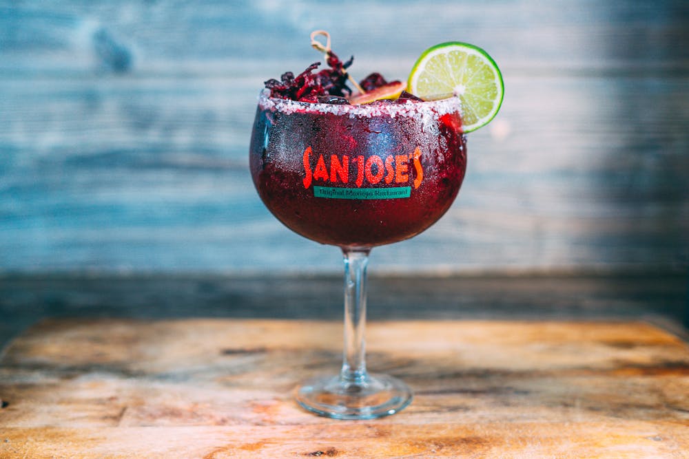 a close up of a wine glass