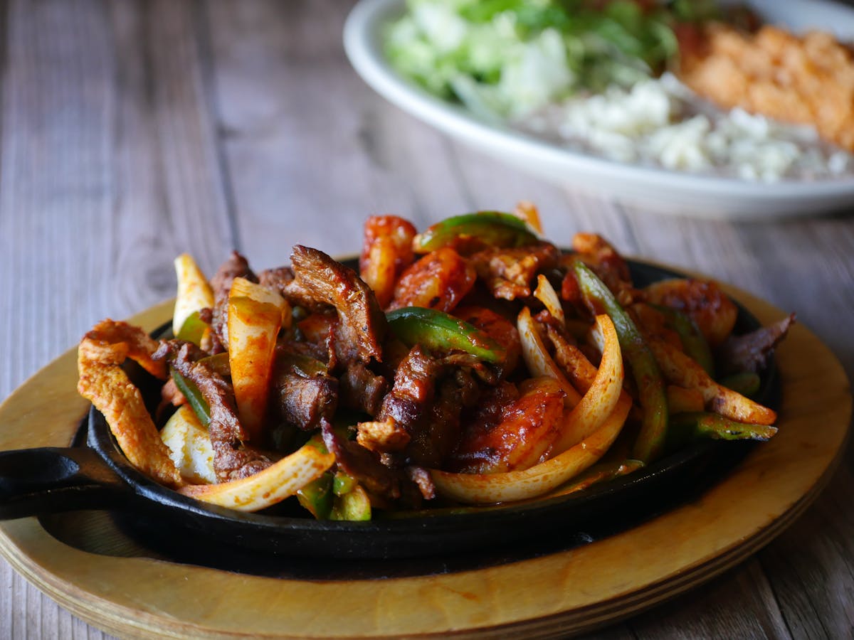a plate of food on a table