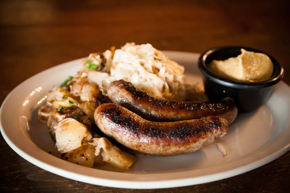 a plate of food on a table