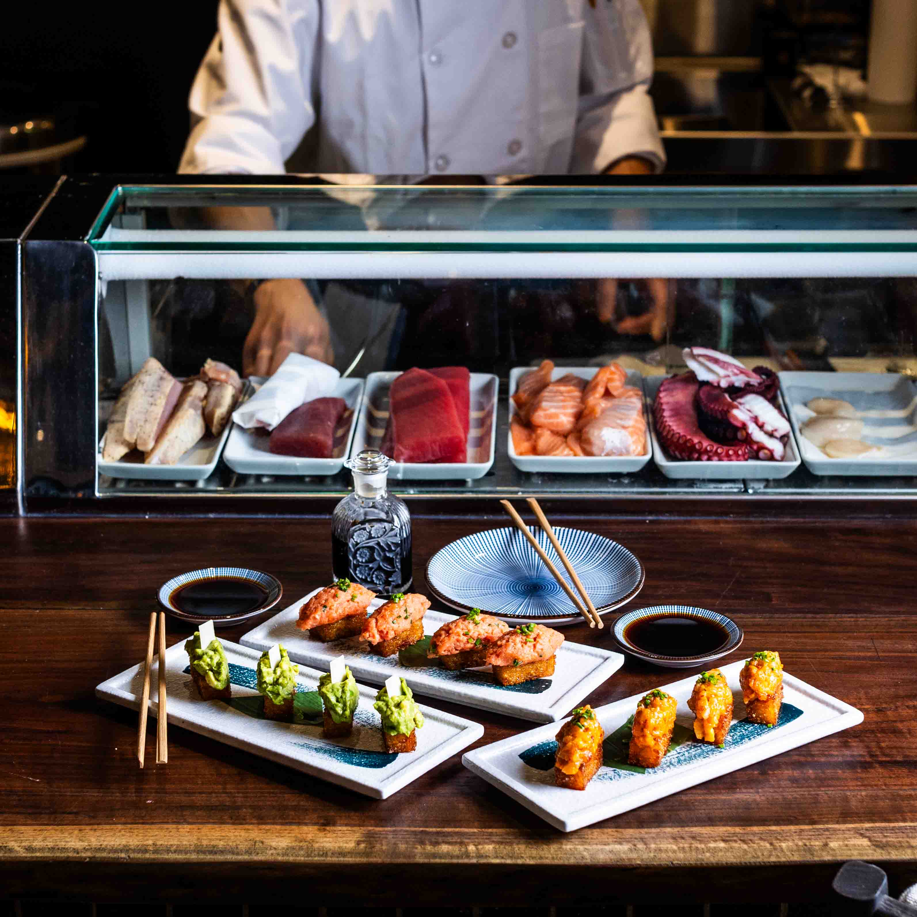 a tray of food on a table