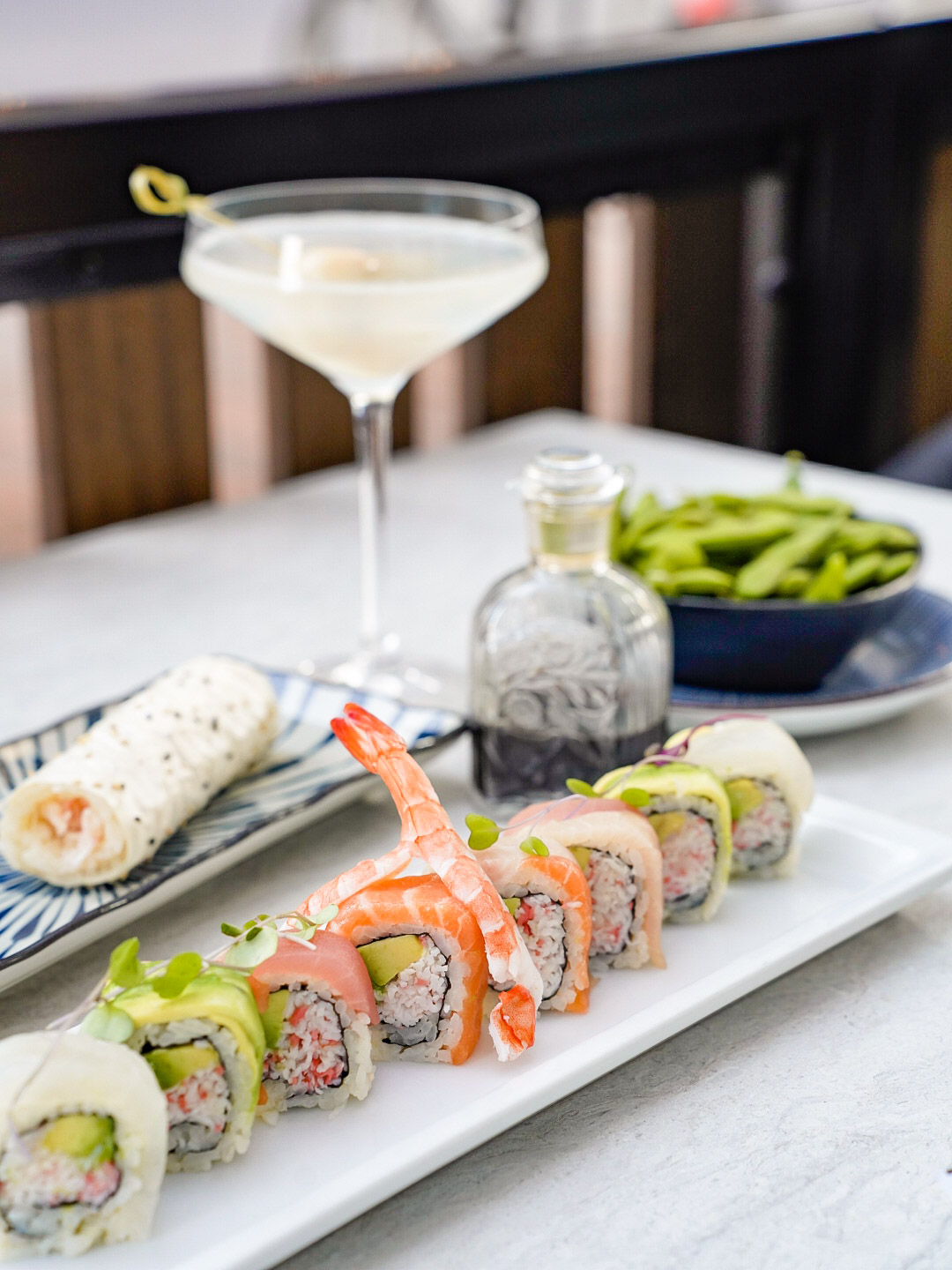 a plate of food on a table