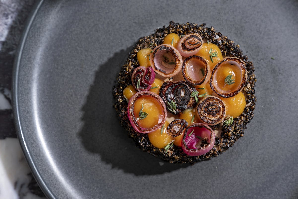 food on plate, lunch, dinner, midtown, Hudson yards, nyc, private dining, restaurant