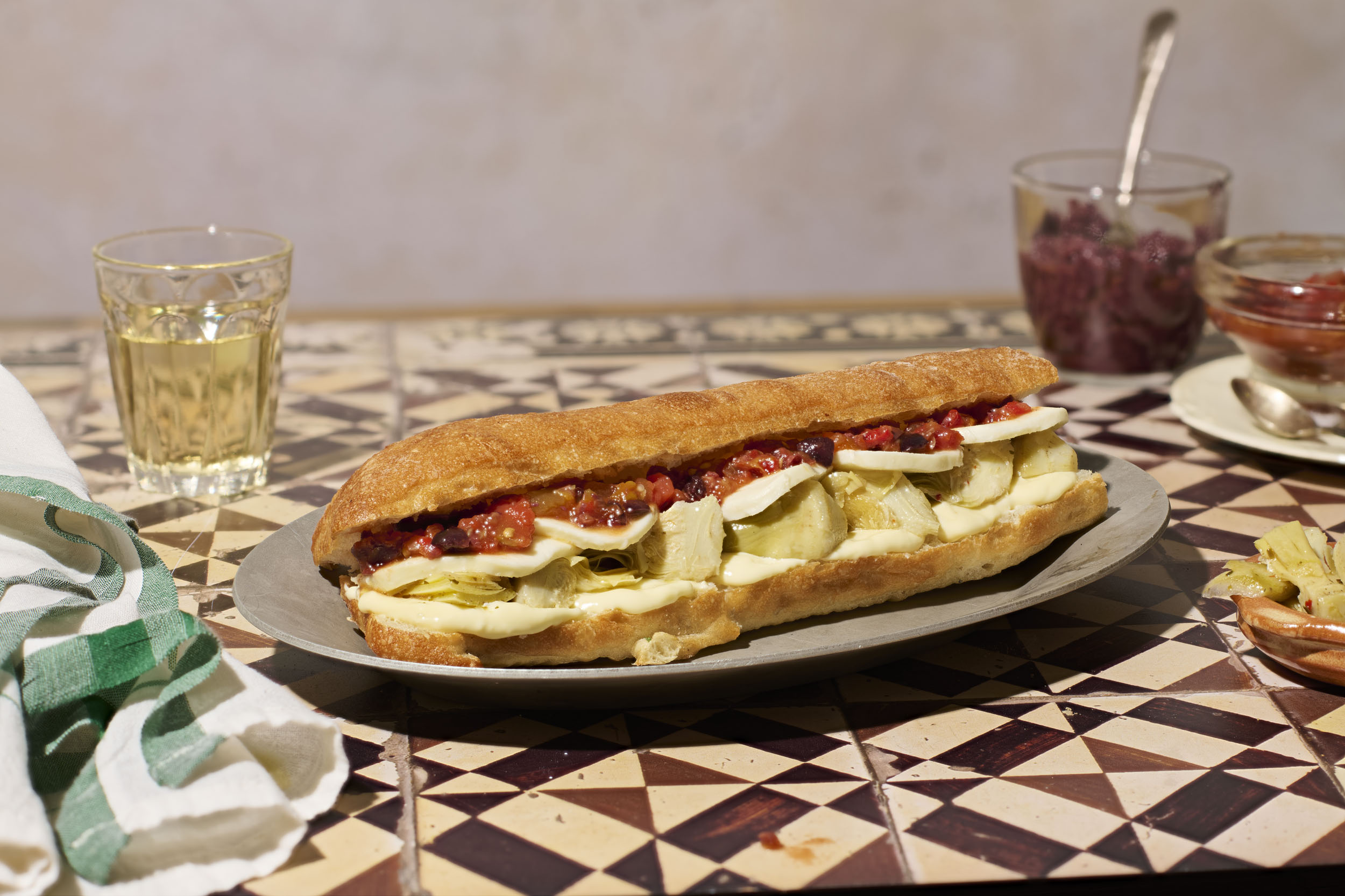 a sandwich on a plate