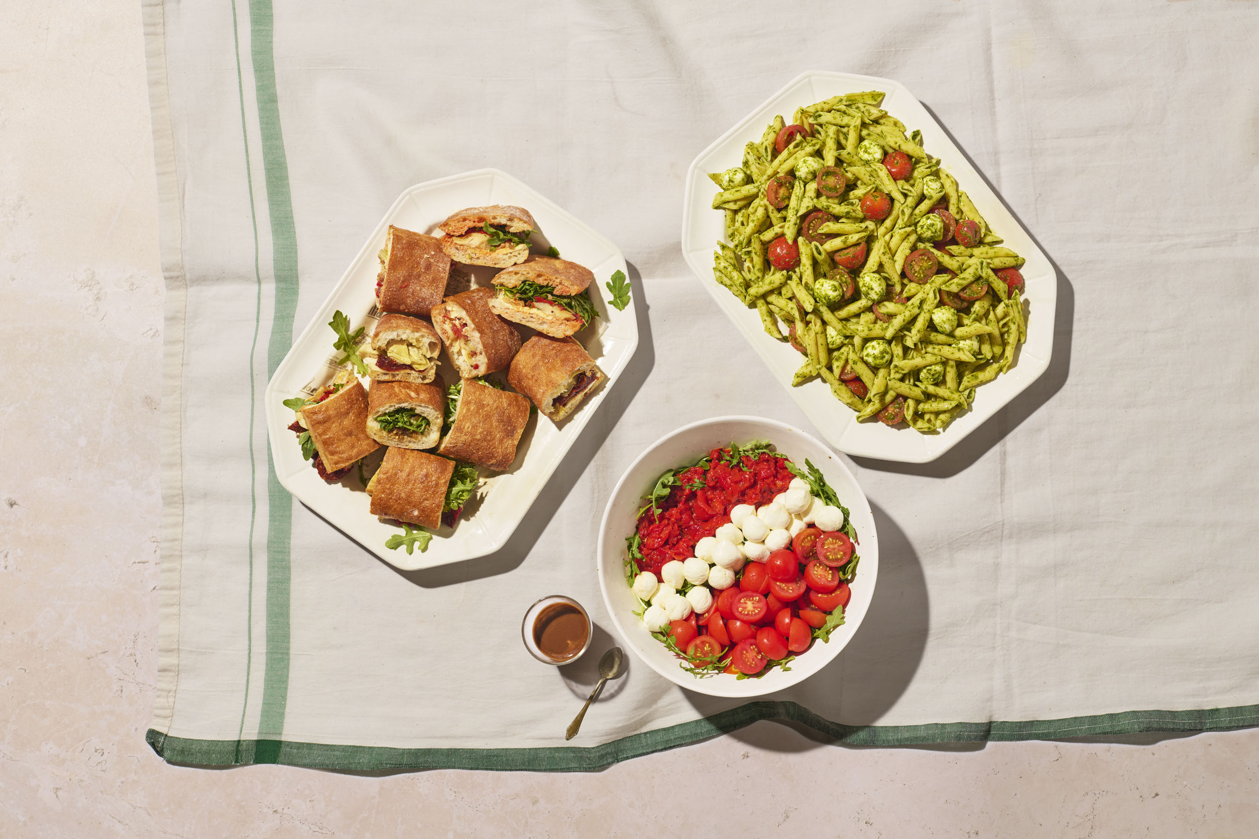 a plate of food on a table