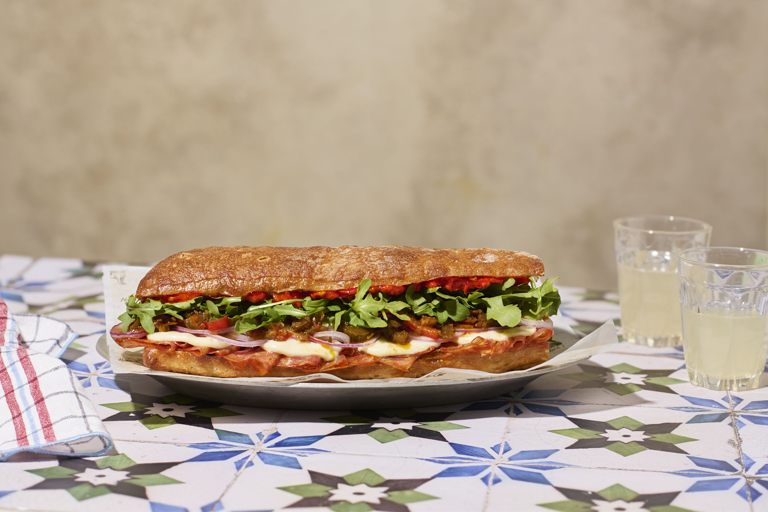 a sandwich on a plate
