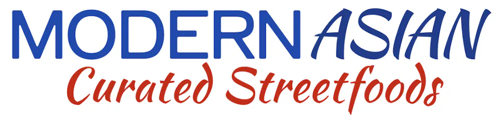 a blue and red text