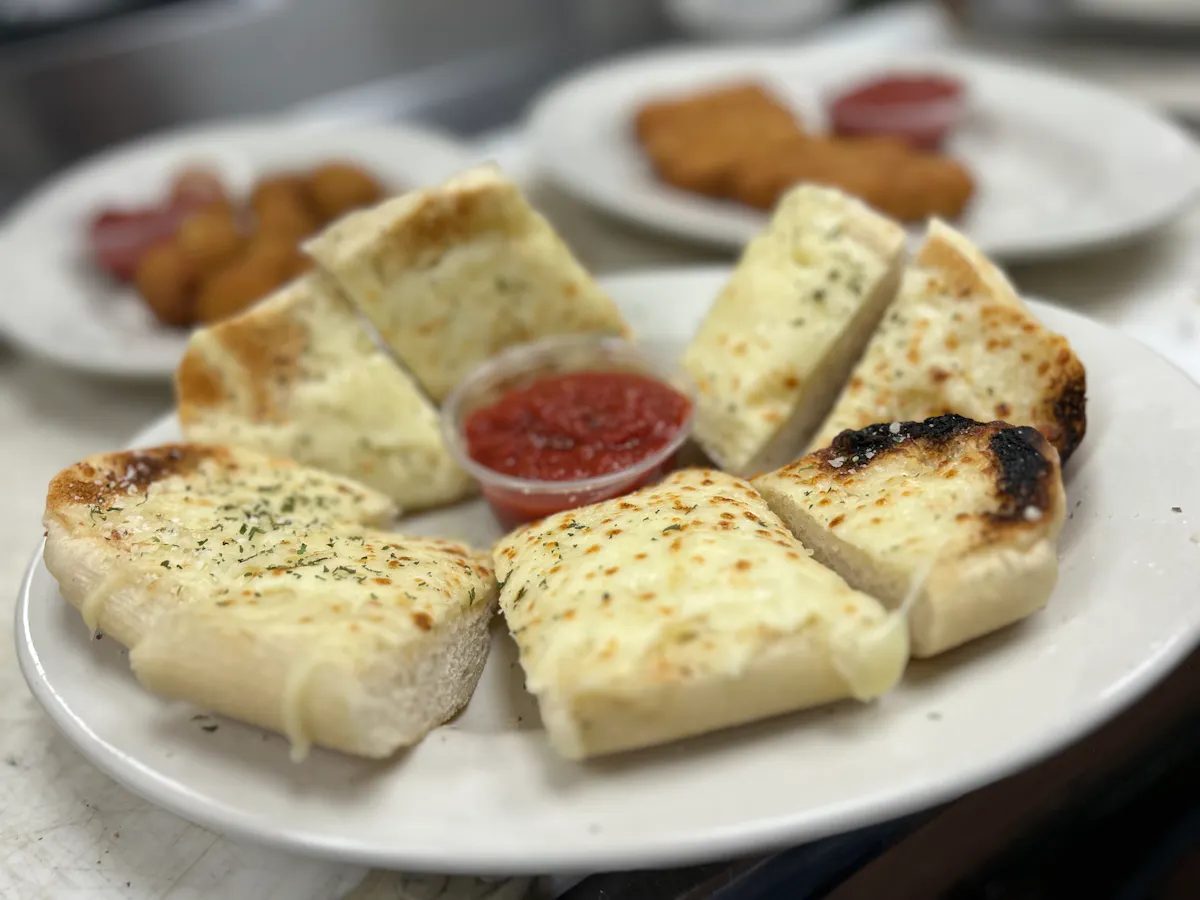 a piece of bread on a plate