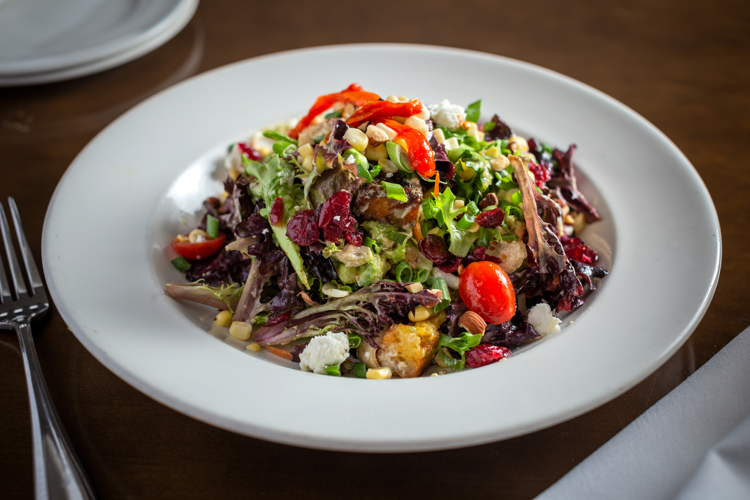 a plate of food on a table