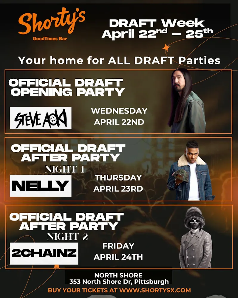 a poster for a draft party