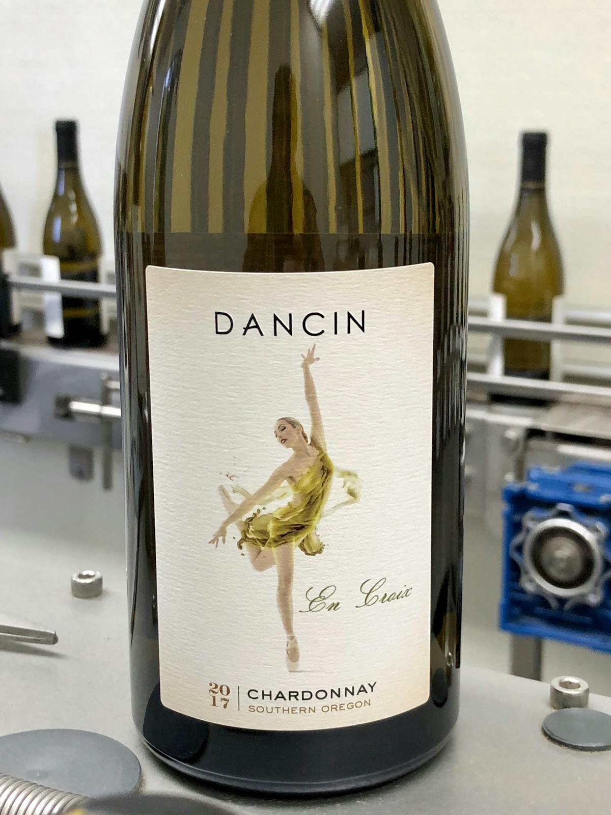 Oregon Chardonnay wine label from DANCIN Vineyards