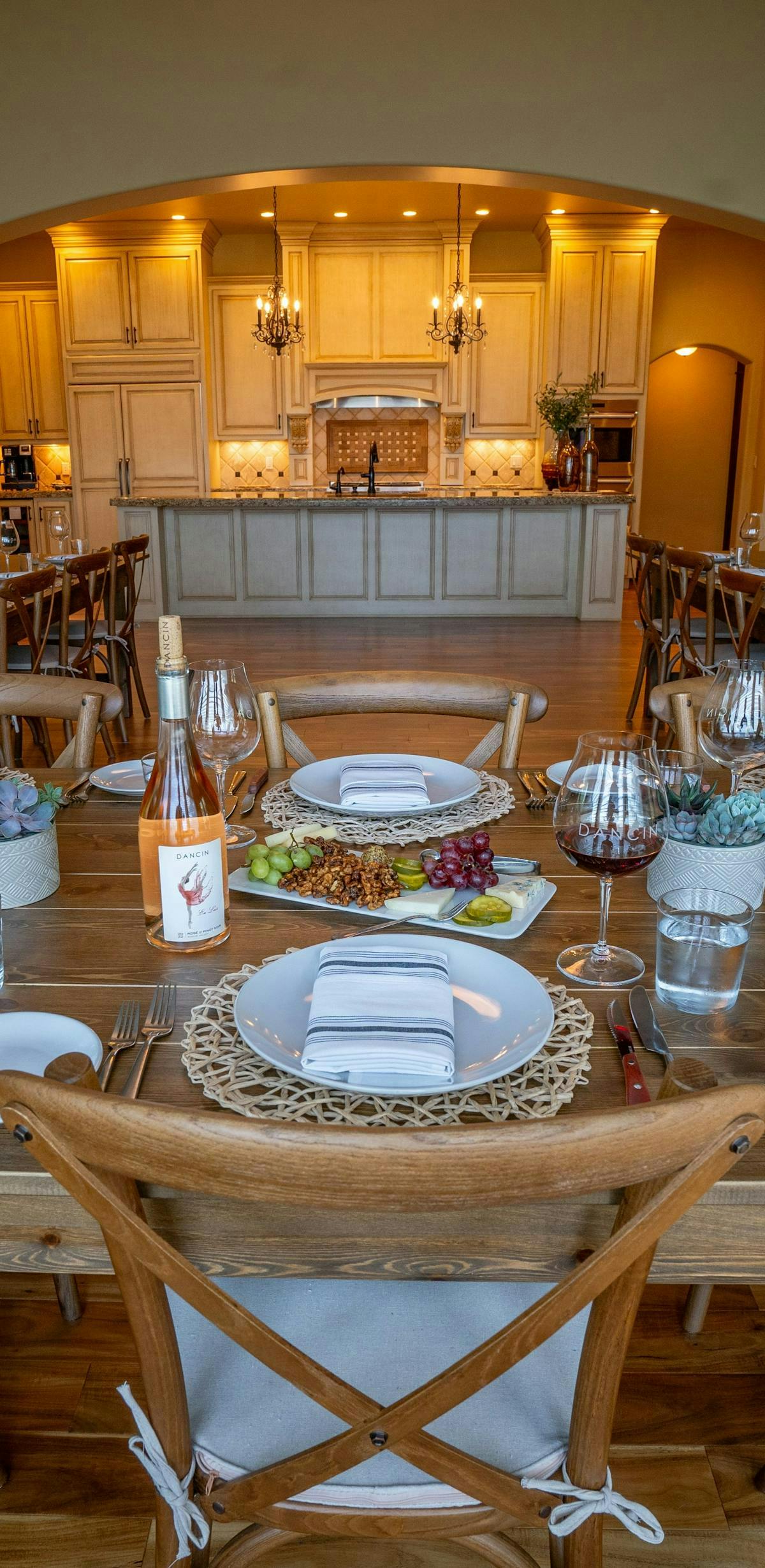 a dining room table
