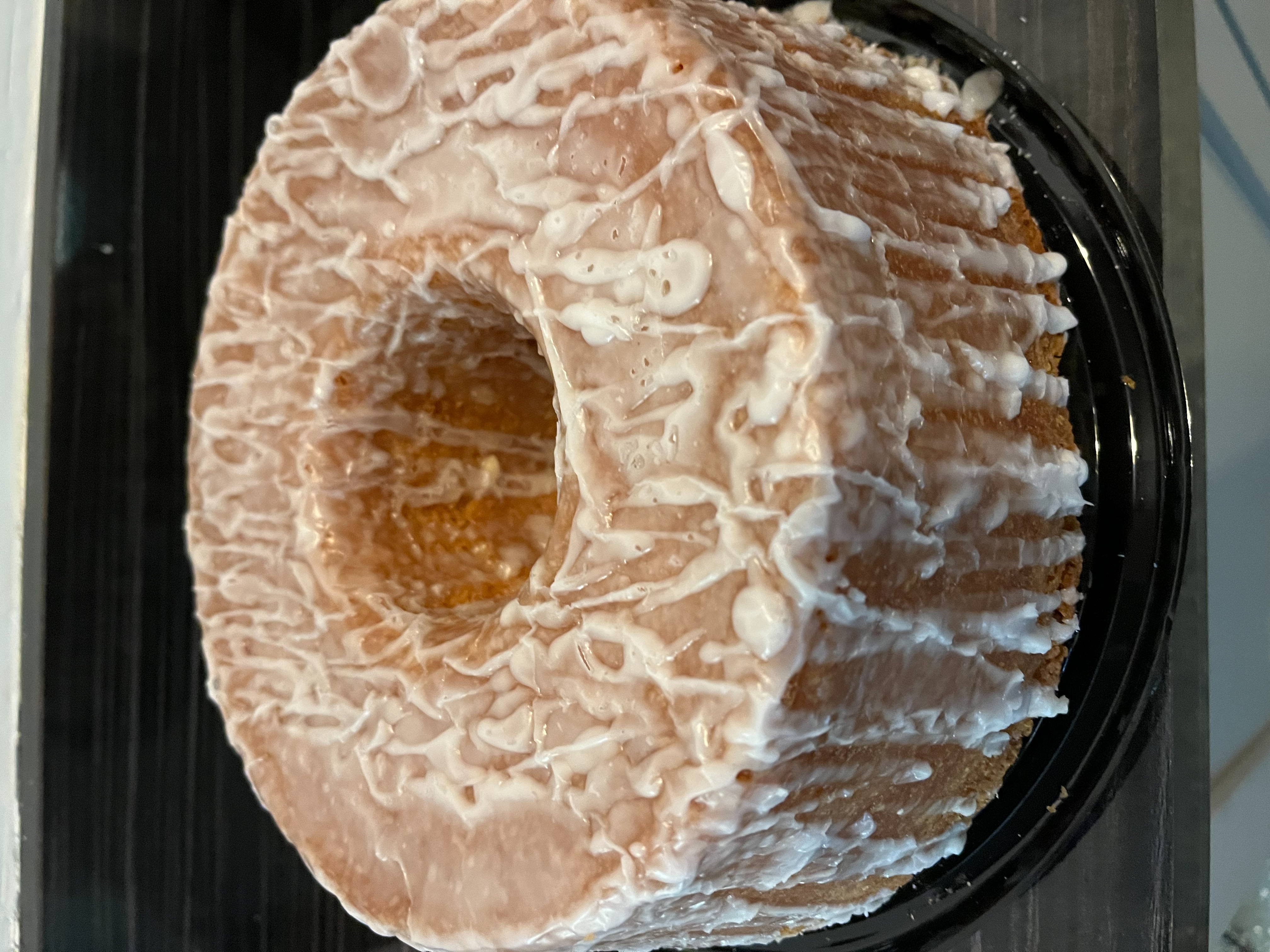 a large chocolate cake sitting on top of a table