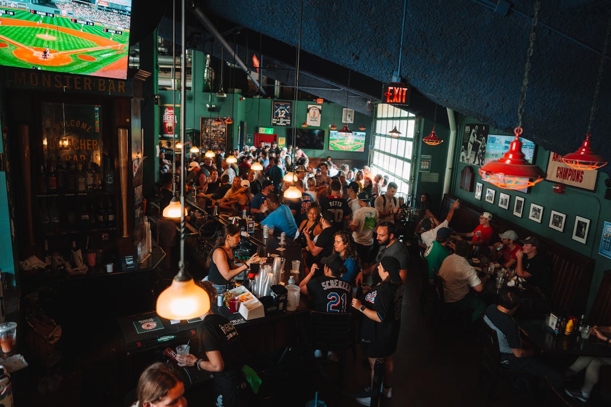 interior of the Bleacher Bar