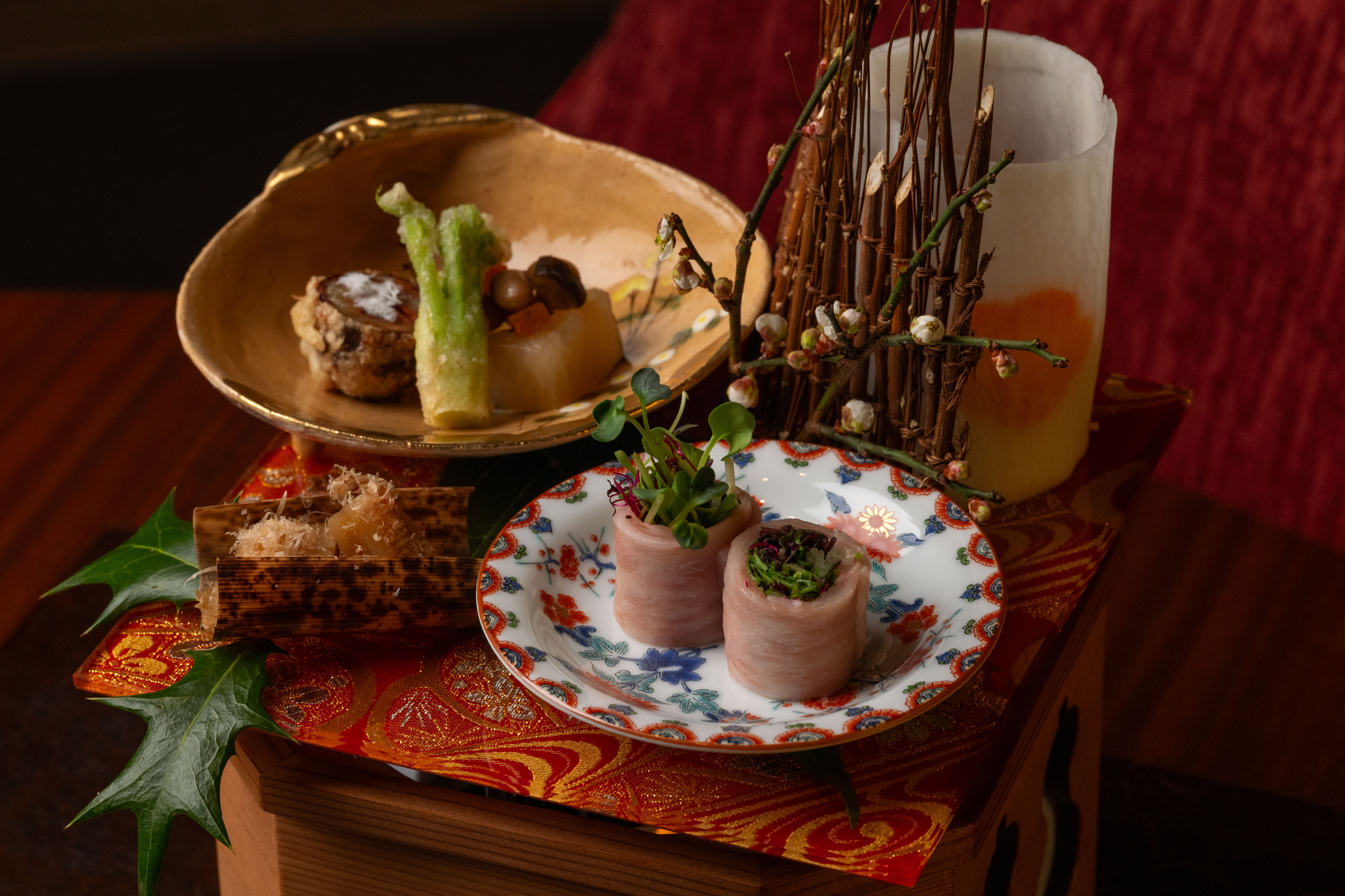 Seasonal Kaiseki plate at KIGO DIFC
