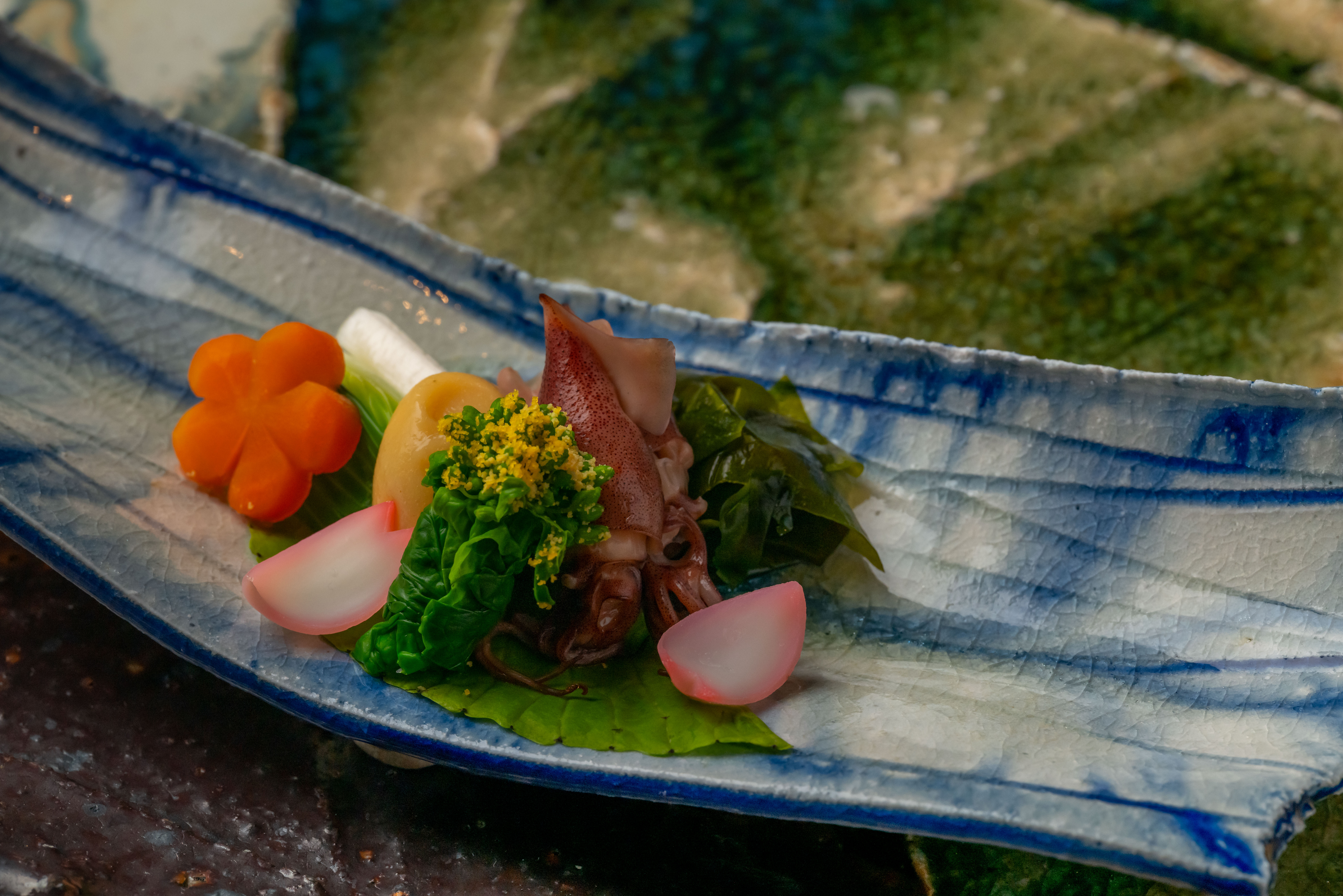 Seasonal Kaiseki plate at KIGO DIFC