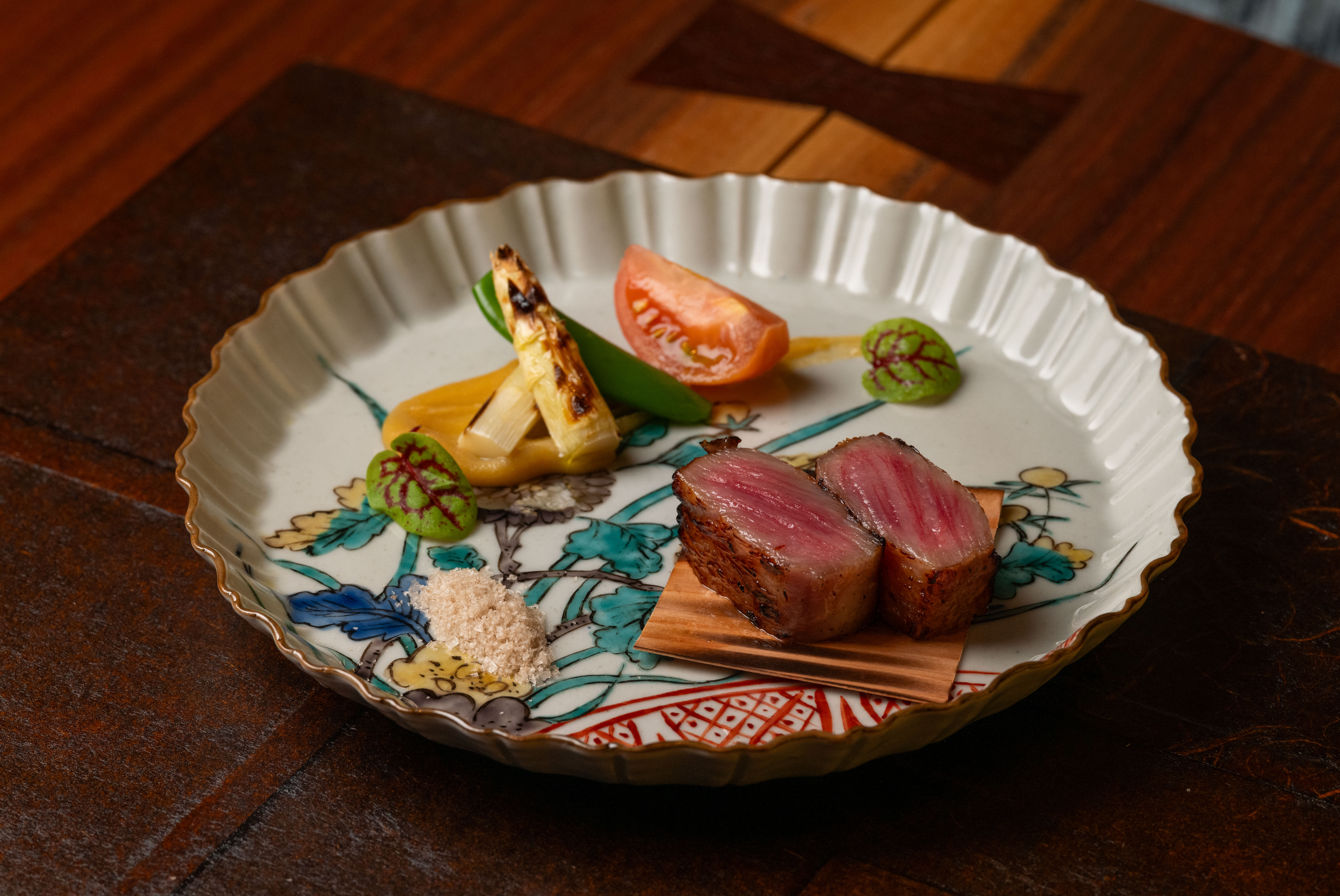 Seasonal Kaiseki plate at KIGO DIFC