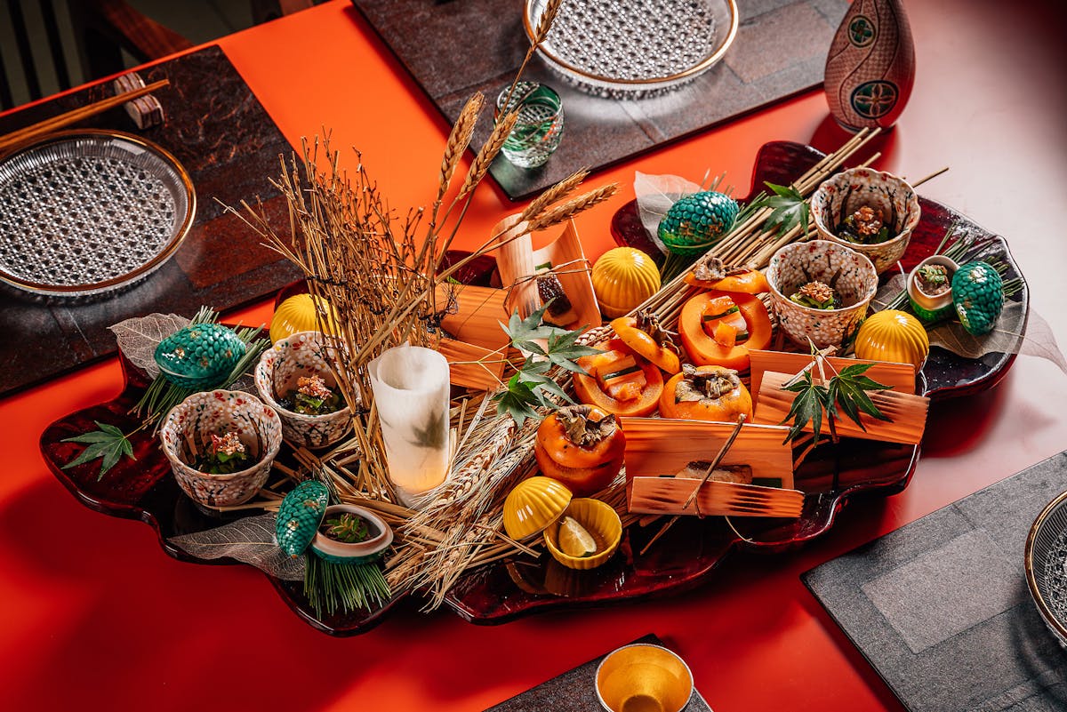 Seasonal Kaiseki plate at KIGO DIFC