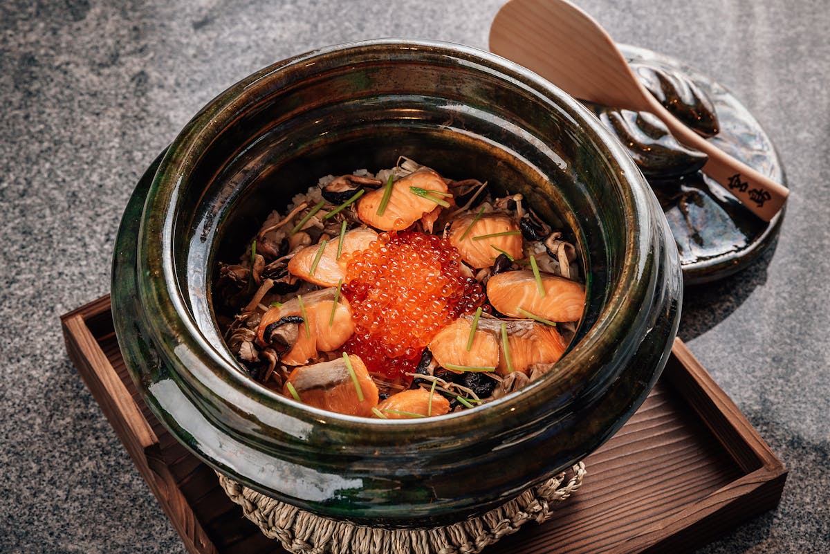 Seasonal Kaiseki plate at KIGO DIFC