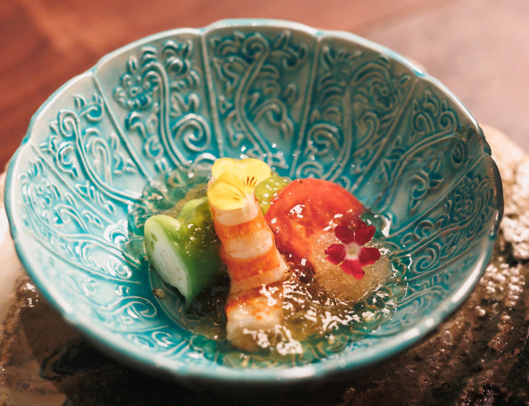 Seasonal Kaiseki plate at KIGO DIFC