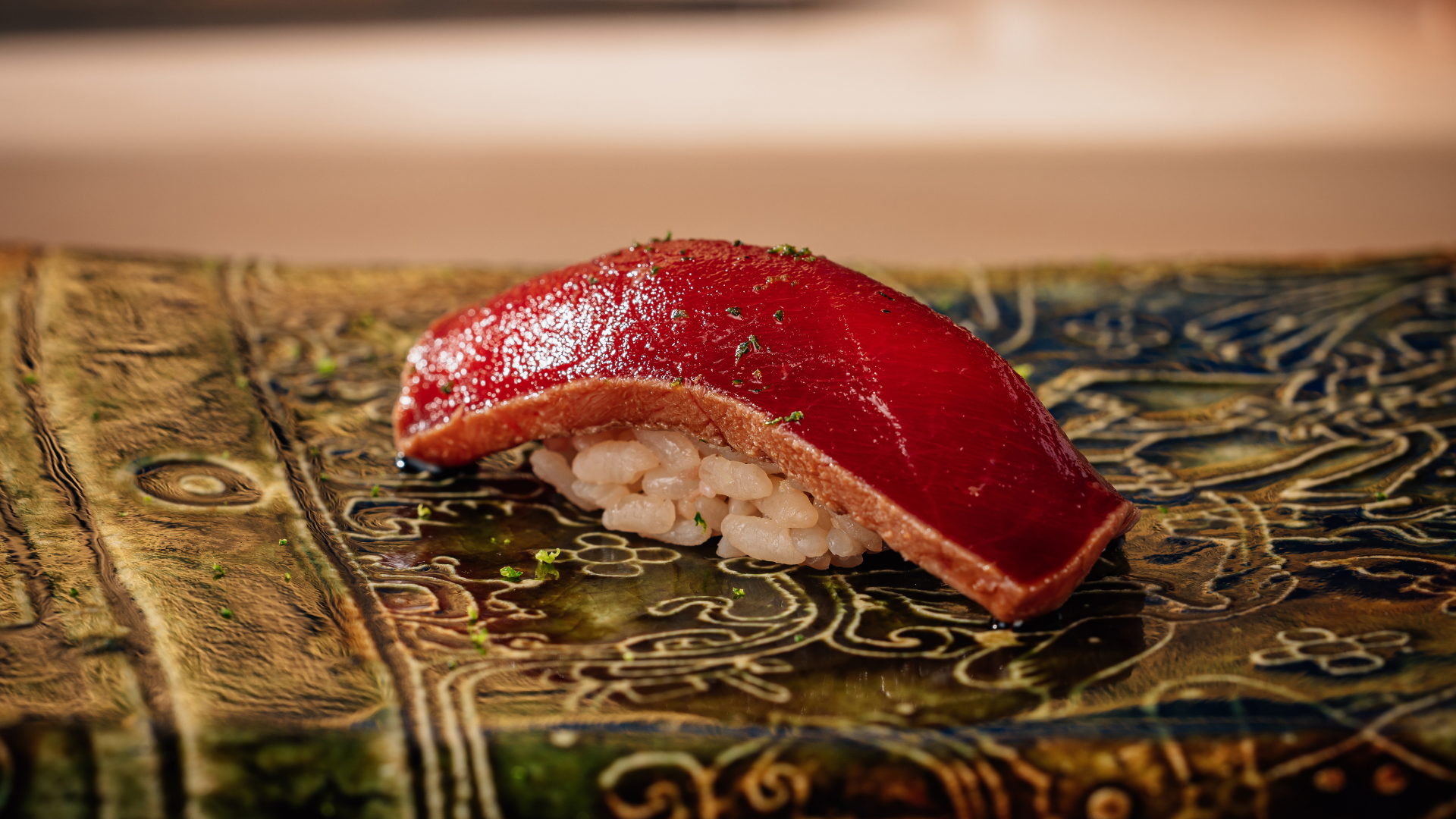 a piece of meat on a plate