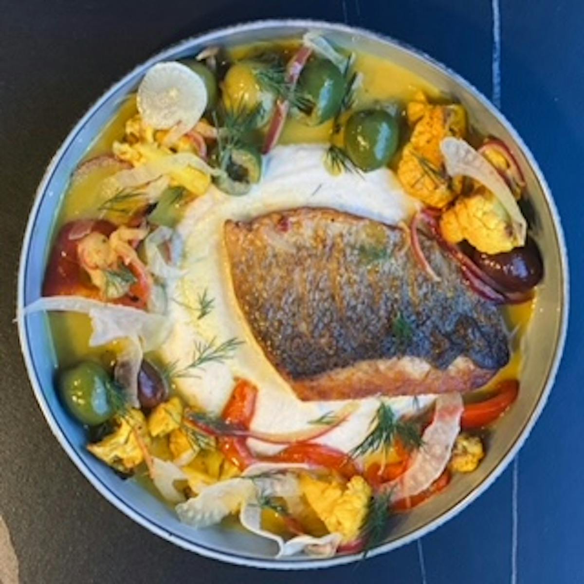 a bowl of food on a plate