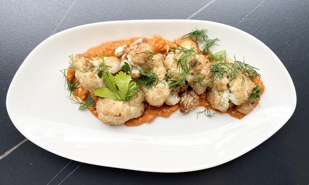 a plate of food on a table