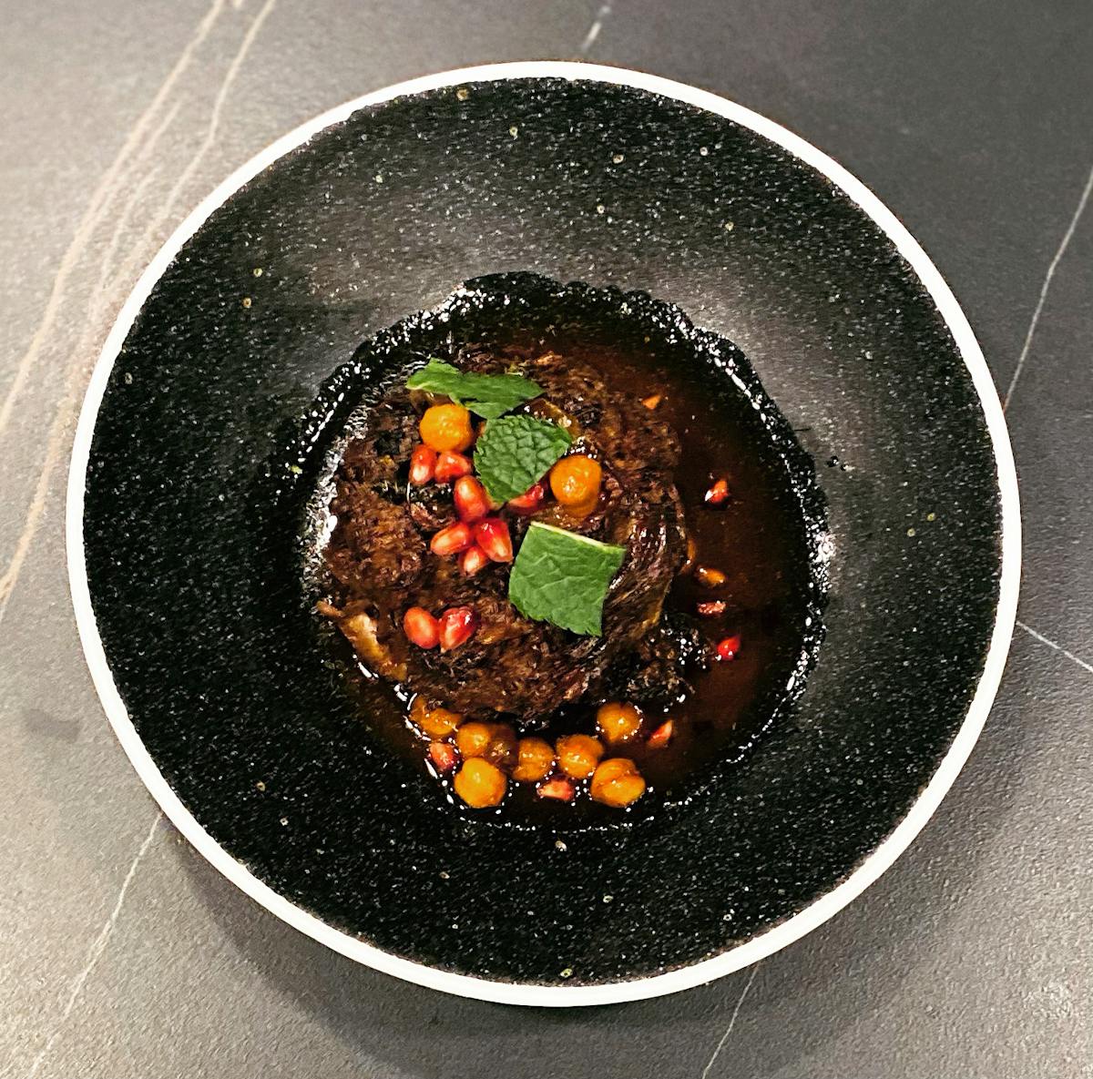 a bowl of food